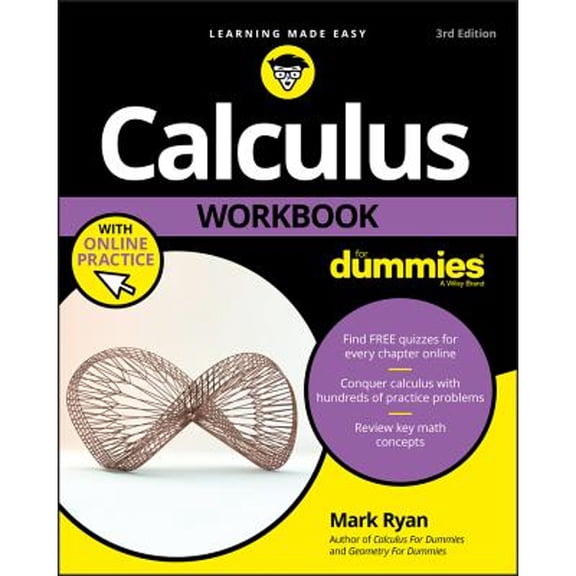 Pre-Owned Calculus Workbook for Dummies with Online Practice (Paperback) 1119357489 9781119357483