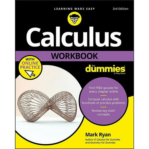 Calculus Workbook for Dummies with Online Practice, (Paperback)