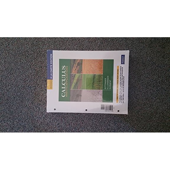 Calculus and Its Applications, Books a la Carte Edition (10th Edition), 9780321738233, 0321738233, Paperback, 10 edition