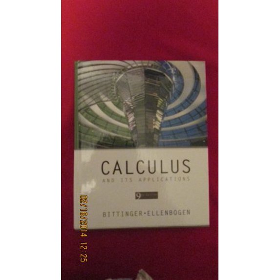 Pre-Owned Calculus and Its Applications (9th Edition), 9780321395344, 0321395344, Hardcover, 9 edition