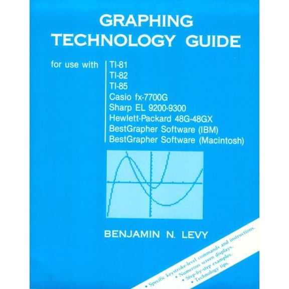 Pre-Owned Graphing Technology Guide (for use with TI-81, TI-82, TI-85, Casio fx-7700G, Sharp EL 9200-9300, Hewlett-Packard 48G-48GX, BestGrapher Software (IBM), Best Grapher Softw 9780669342260