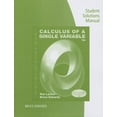 thumbnail image 1 of Calculus of a Single Variable: Student Solutions Manual (Paperback), 1 of 1