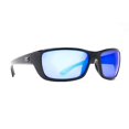thumbnail image 1 of Calcutta Meads Polarized Sunglasses Shiny Black/Blue Mirror Lens, 1 of 1