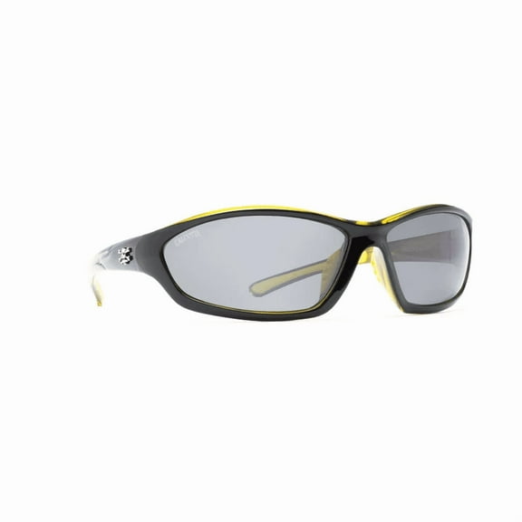 Calcutta Bowman Polarized Sunglasses Shiny Black/Silver Mirror Lens