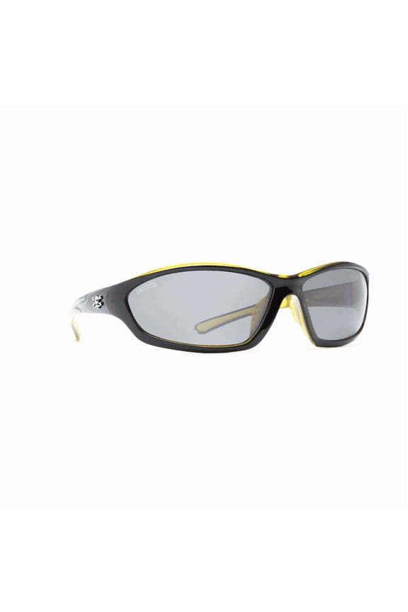 Bowman Polarized Sunglasses Shiny Black/Silver Mirror Lens