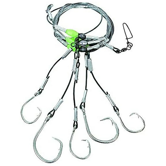 Calcutta Deep Drop Rig 5 Count Fishing Hooks, 0.1 lbs