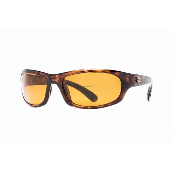 Calcutta Steelhead Polarized Sunglasses, Tortoise Frame/Amber Lens