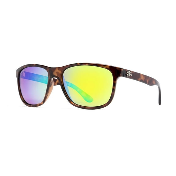 Calcutta Maya Polarized Sunglasses Tortoise/Green Mirror Lens