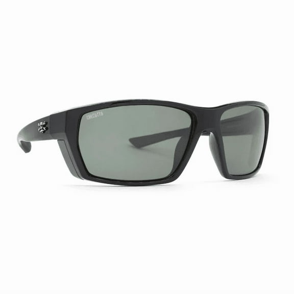 Calcutta Mcway Polarized Sunglasses Shiny Black Frame/Gray Lens