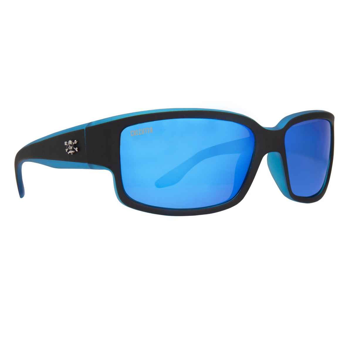 Calcutta Outdoors BBS1BM Blackjack Sunglasses Matte Black with Blue -  BBS1BM 
