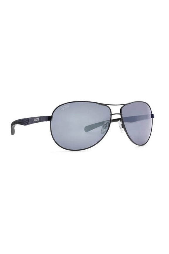 Sunglasses Maverick - Shiny Black Frame / Silver Mirror