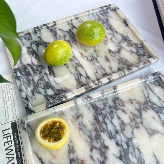 Calcutta Viola Marble Serving Tray