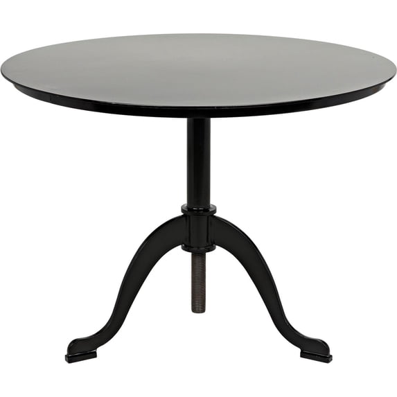 Calder Side Table in Matte Black Industrial Steel