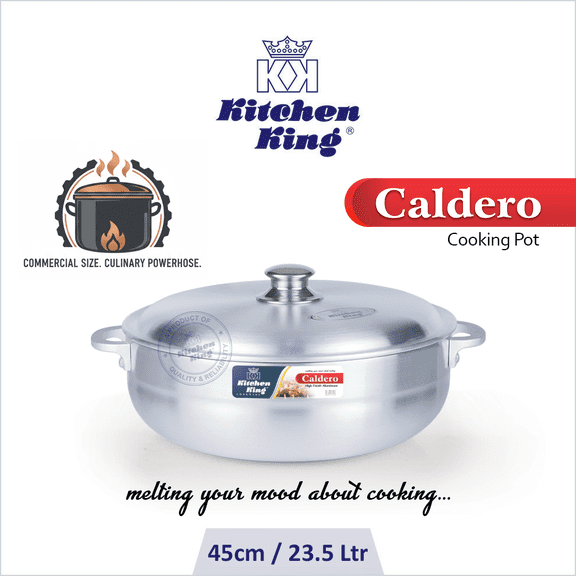 Caldero Pot Metal Finish | 45cm