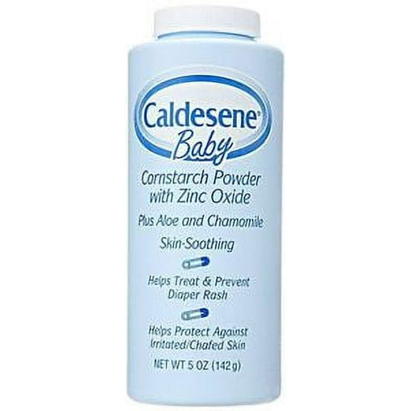 Caldesene Baby CORNSTARCH POWDER With Zinc Oxide 5oz BLUE