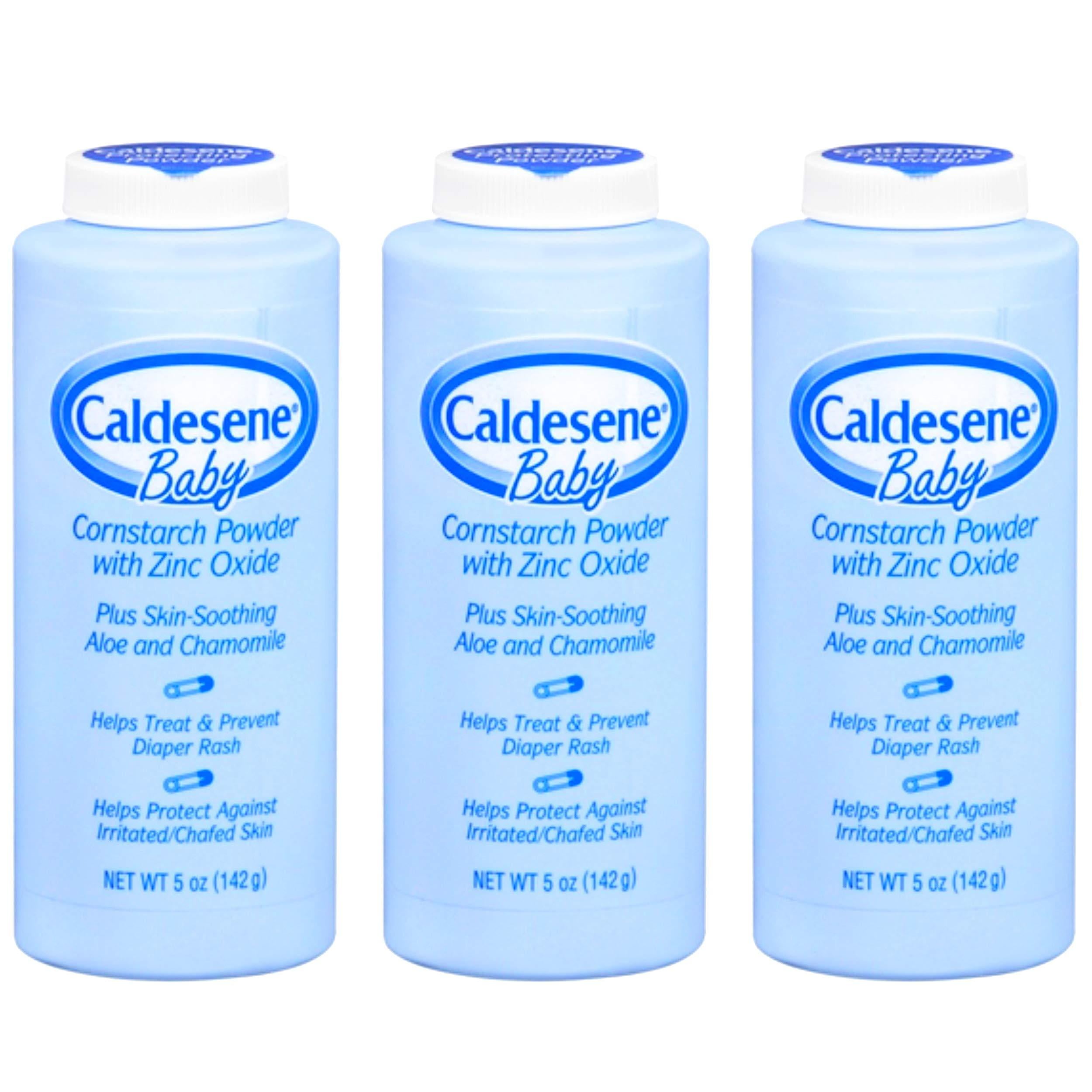 Caldesene Cornstarch Baby Powder with Zinc Oxide, Talc-Free Baby