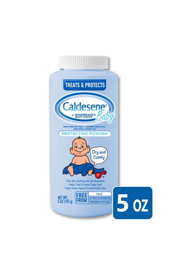 Cornstarch Baby Powder with Zinc Oxide, Talc-Free Baby Powder, 5 Oz