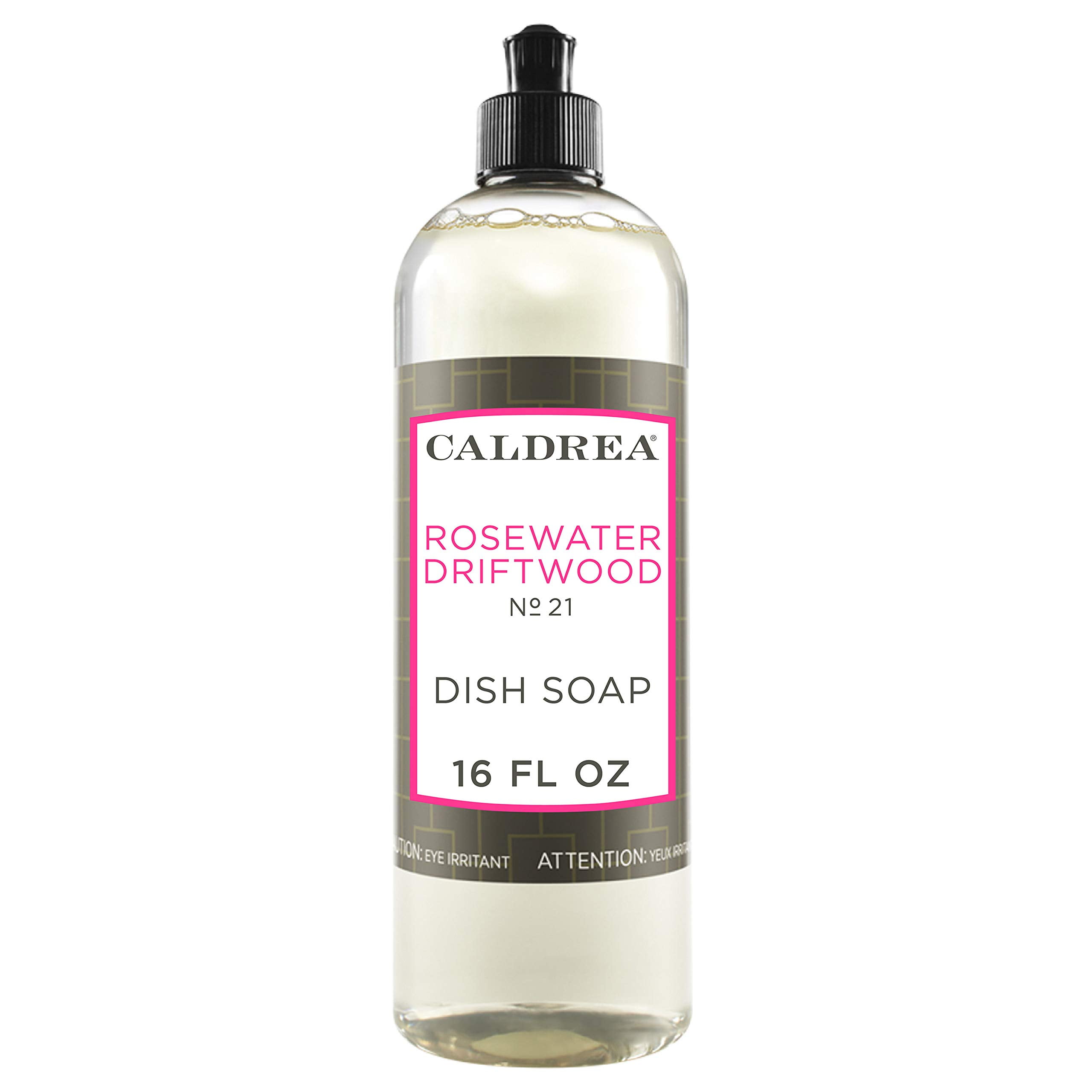  Caldrea, Rosewater Driftwood, Scrub + Shine Set, Contains (1)  Multi-Surface Countertop Spray Cleaner, (1) Liquid Dish Soap, (1) Liquid  Hand Wash Soap : Health & Household