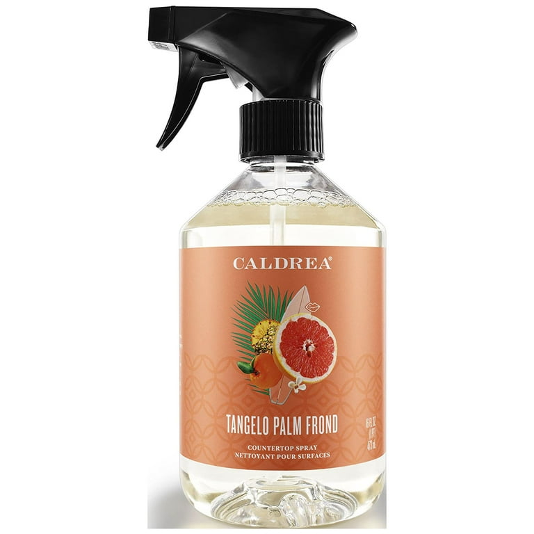 Caldrea Multi-Surface Countertop Spray Cleaner Made with Vegetable Protein Extract Tangelo Palm Frond Scent 16 oz (Packaging May Vary)