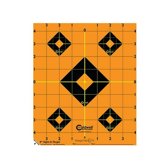 Caldwell 1166103 8" Sight-In Target 25 Sheets