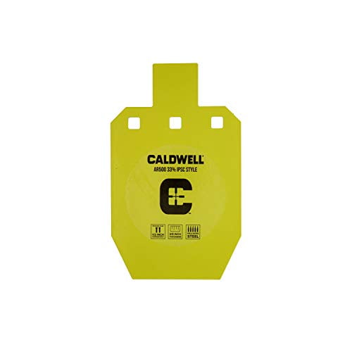 Caldwell High Caliber AR500 Steel Target 33% ISPC, 3/8" Thickness, Rifle Rated for Precision Shooting and Target Practice