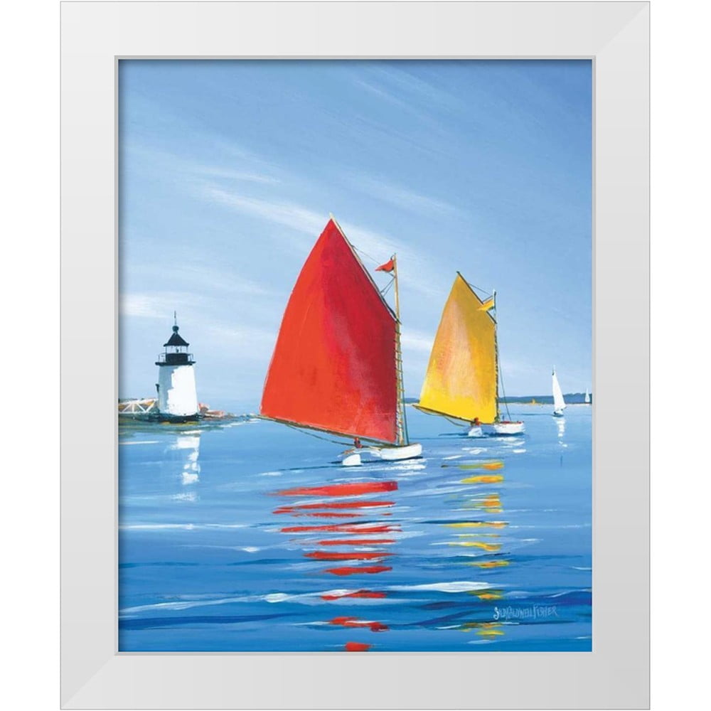 Caldwell Fisher, Sally 15x18 White Modern Wood Framed Museum Art Print ...