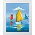 thumbnail image 1 of Caldwell Fisher, Sally 15x18 White Modern Wood Framed Museum Art Print Titled - Newport Regatta, 1 of 4