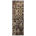 thumbnail image 1 of Caldwell Modern Floral Damask Indoor Area Rug by Blue Nile Nills - 2' 7" x 8', Black, 1 of 3