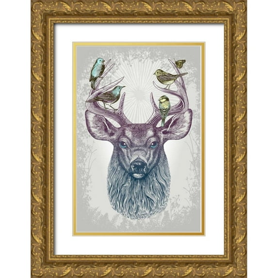 Caldwell, Rachel 11x14 Gold Ornate Wood Framed with Double Matting Museum Art Print Titled - Magic Buck