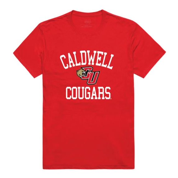 Caldwell University Cougars Arch T-Shirt, Red - Extra Large