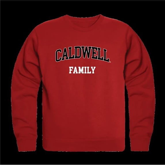 Caldwell University Cougars Family Crewneck Sweatshirt, Red - 2XL