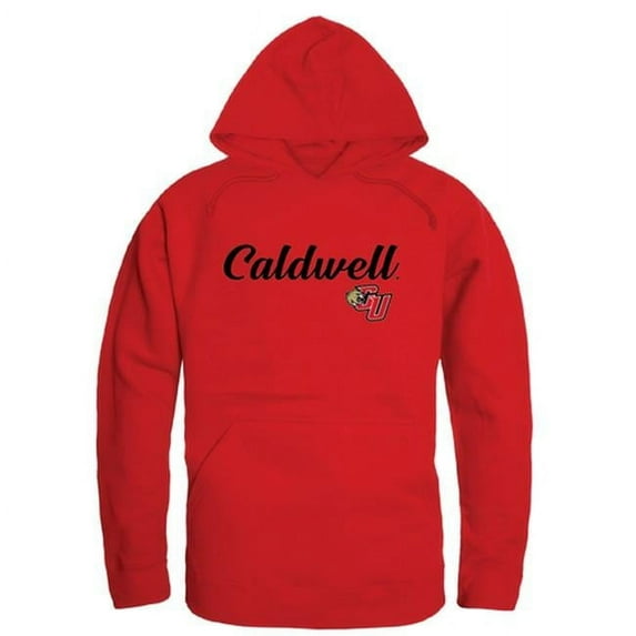 Caldwell University Cougars Script Hoodie, Red - Small