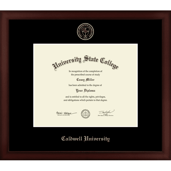 Caldwell University Diploma Frame, Document Size 10" x 8"