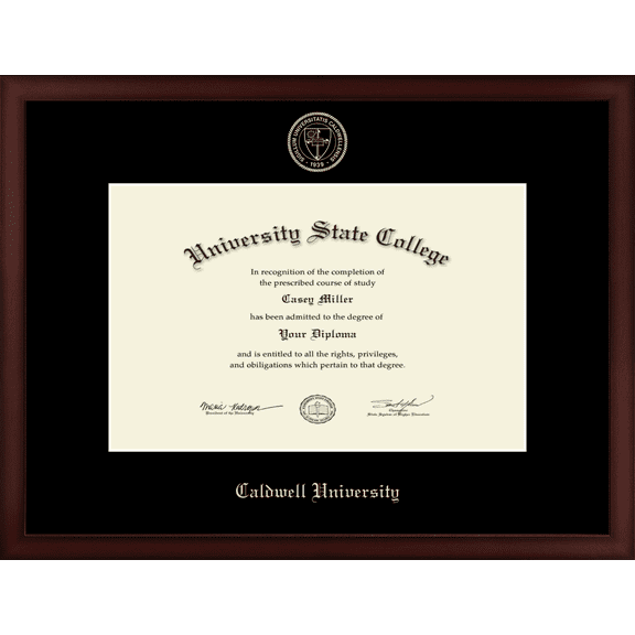 Caldwell University Diploma Frame, Document Size 17" x 11"