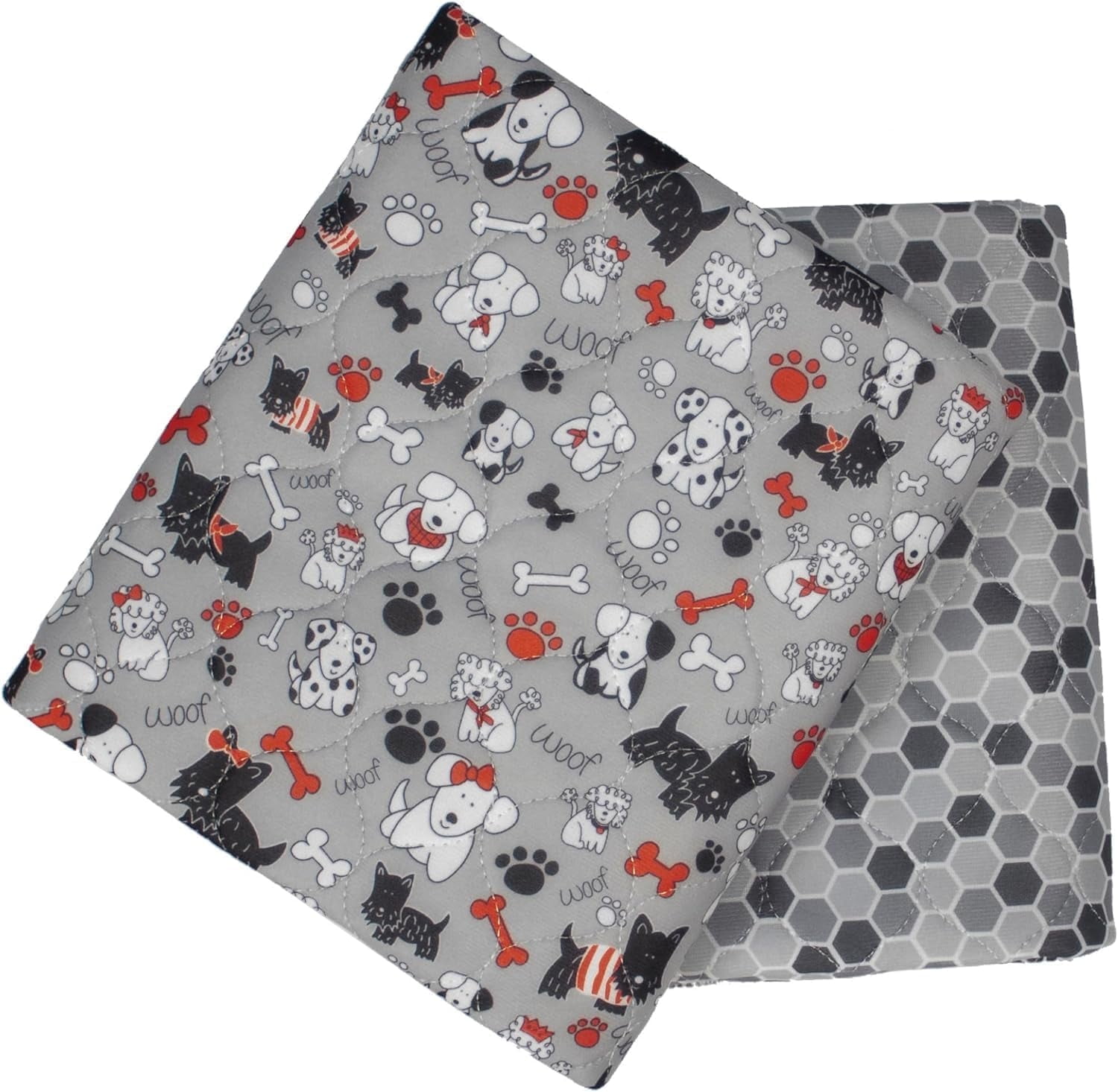 Caldwell's Pet Supply Co. 34x36 Washable Pee Pads for Dogs, Medium Dog Mats (Set of 2)