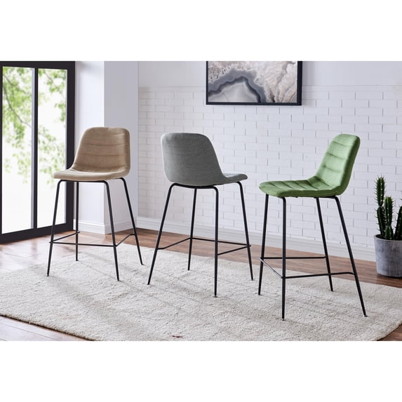 Caleb Fabric Counter Stool Penta Grey