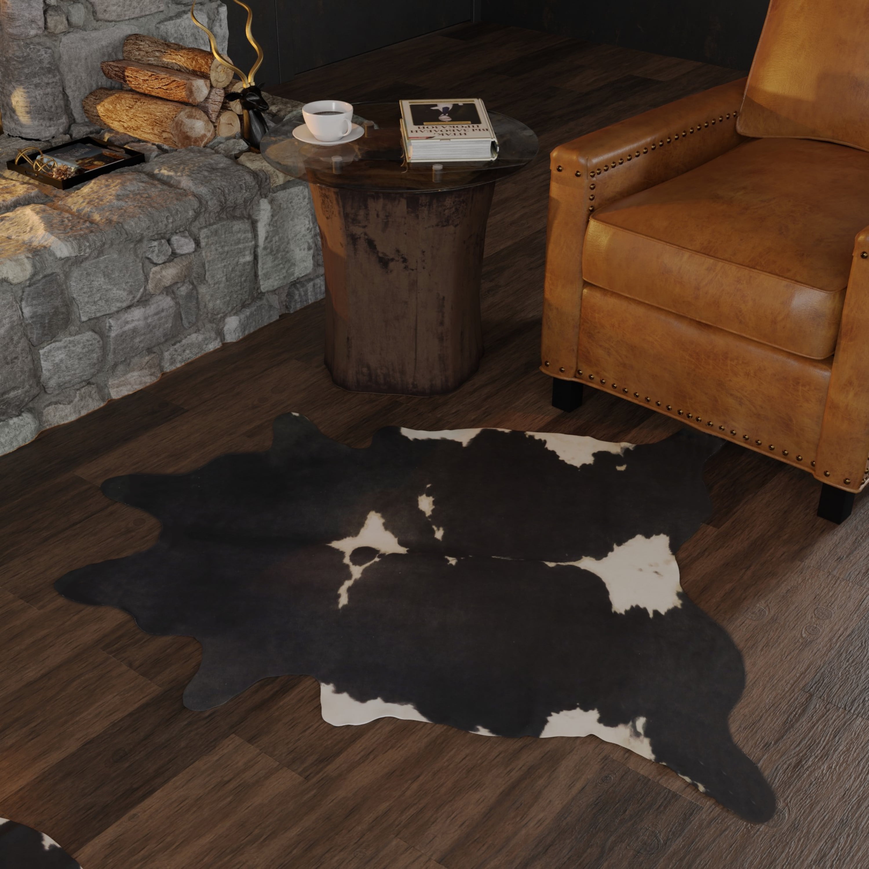 Caleb Faux Cowhide Accent Rugs