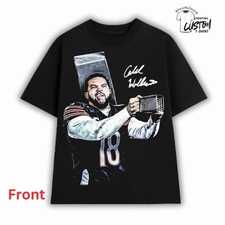Soliis Caleb Grater Tee, Caleb Williams T-shirt, Chicago Football, Graphic Tees, Sport Shirt, Unisex Y2k Cotton Tee