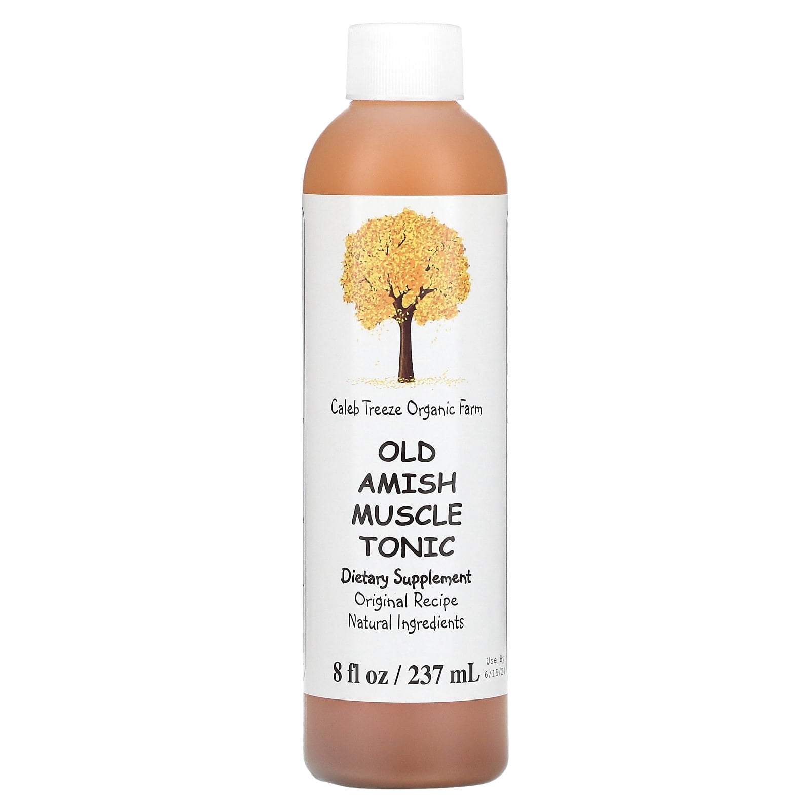 Caleb Treeze Organic Farm Old Amish Muscle Tonic Cramp Relief 8 fl oz