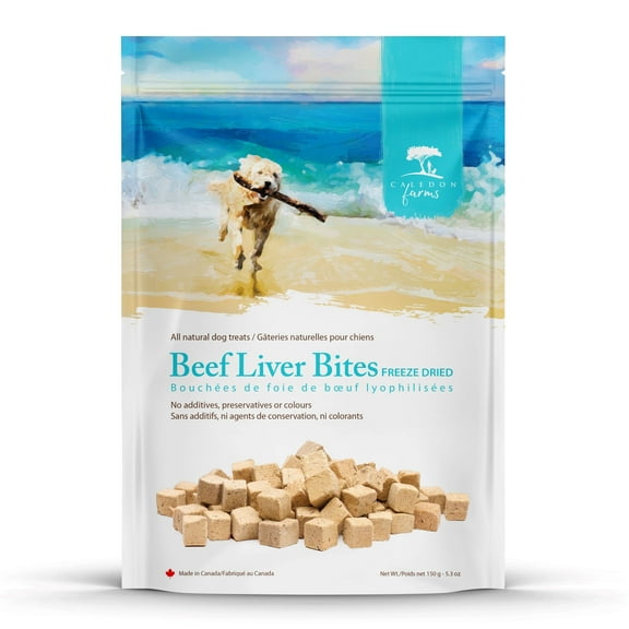 Caledon Farms Beef Liver Topper for Dogs, 5.3 oz Bag
