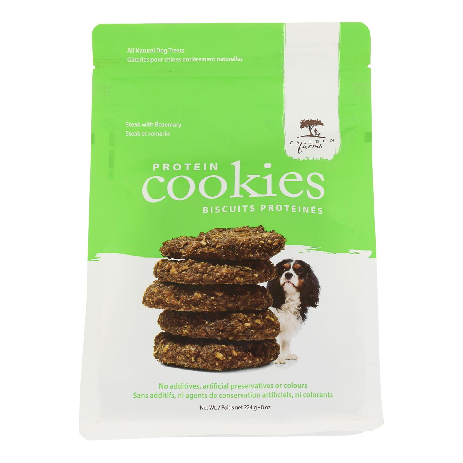 Caledon Farms Dog Treats Rosemary Steak Protein Cookie Case of 48