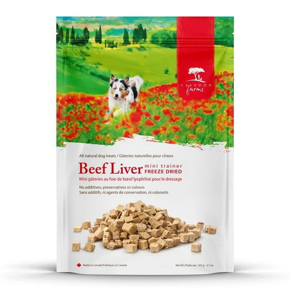 Caledon Farms Mini Trainers - Freeze Dried Beef 3.7oz - Dog Treats