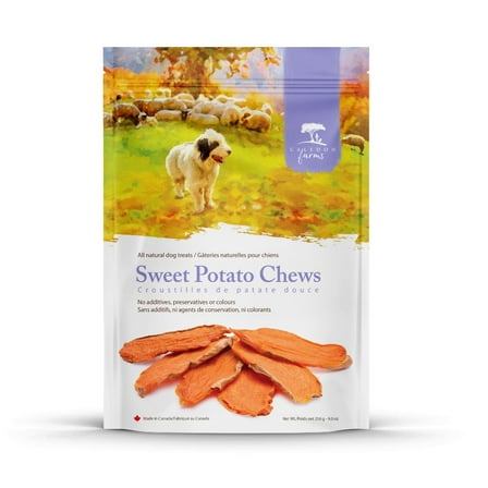 Caledon Farms Natural Sweet Potato Chews Dog Treat, 9.3 oz Bag
