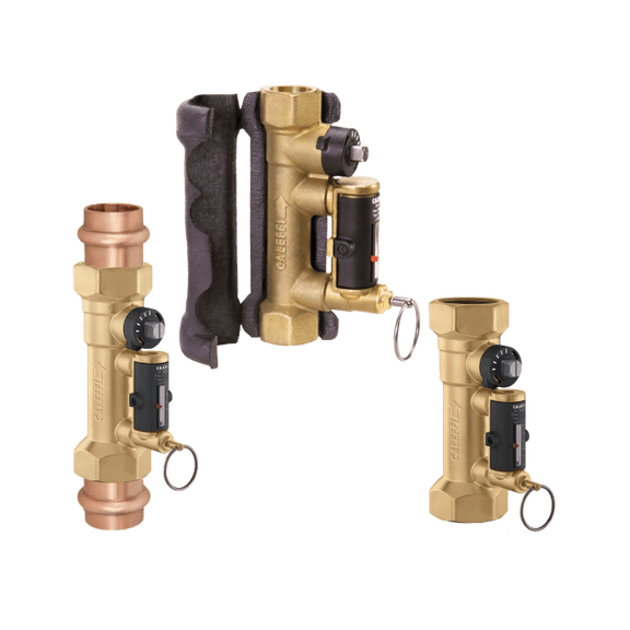 Caleffi 132432A QuickSetter Balancing Valve w/ Flowmeter, 
1/2" NPT, 0.5-1.75 GPM