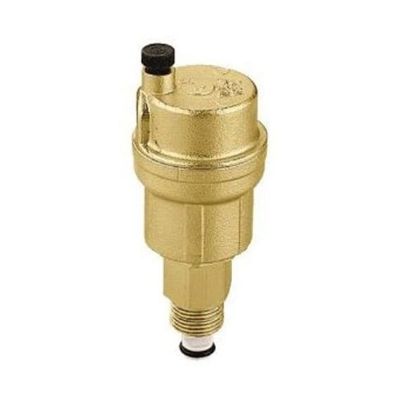 Caleffi 502720A 1/4" MNPT Automatic Air Vent with Service Check Valve