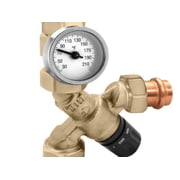Caleffi 520516AC Anglemix 3-way Mixing Valve 3/4 Press w/check,gau