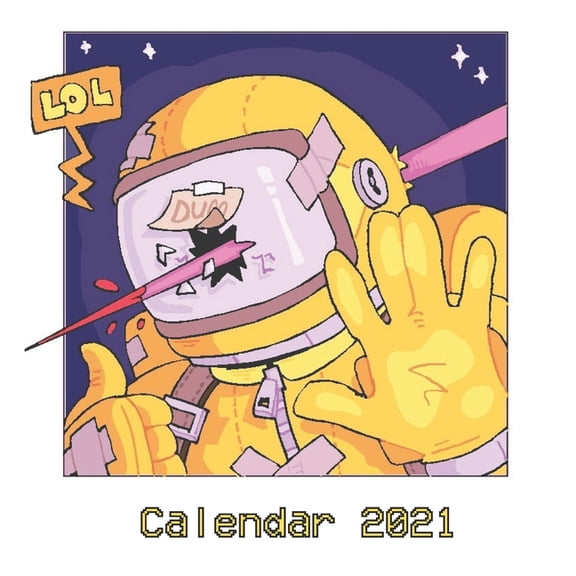Calendar 2021 : Among Us 2021 Wall Calendar: 8.5x8.5 in - calendar 2021- Glossy Cover (Paperback)