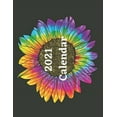 thumbnail image 1 of Calendar 2021: Beautiful tie dye sunflower pictures with month view. Bright flowers., 1 of 1