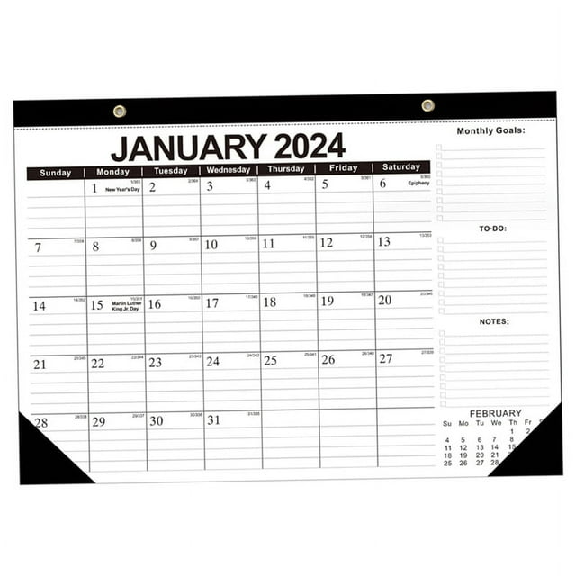 Calendar 20242025 17 x 12 Inch 18 Month Wall Calendar From Jan. 2024
