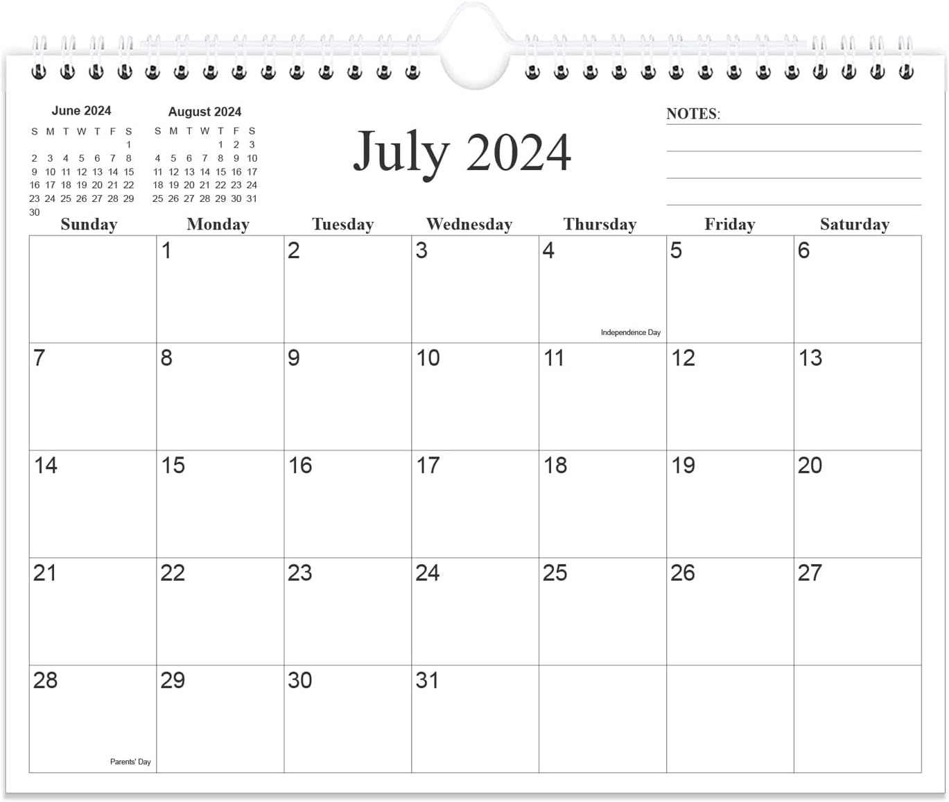 calendar-2024-2025-18-months-calendar-from-july-2024-to-december-2025-wall-calendar-2024-2025-with-thick-paper-8-5-x-11-black-walmart-com